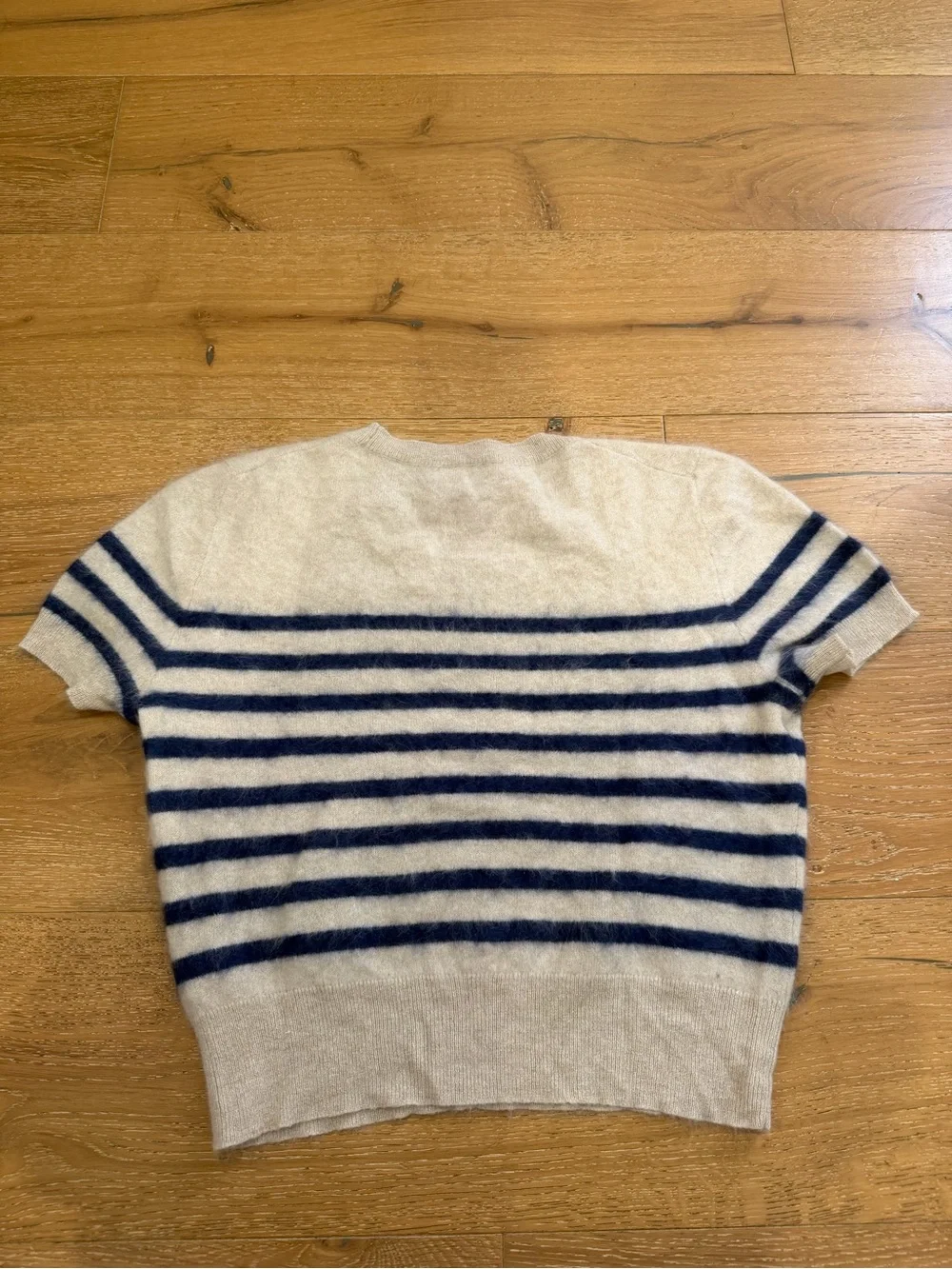 J. Crew Brushed 100% Cashmere Striped Sweater - size Medium